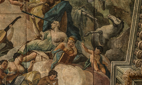 Picture: Margravial Opera House, detail of the ceiling painting