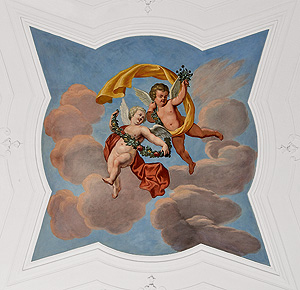 Picture: Section from the ceiling painting in the margravine's bedroom
