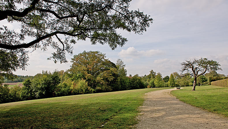 Picture: Path in the landscape part of the Court Garden