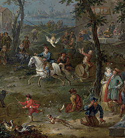 Picture: "Fun at the fair: Duck catching", Jan Pieter van Bredael d. J.