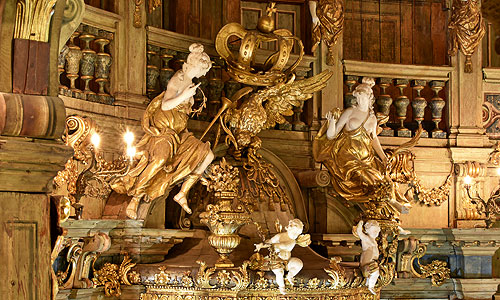 Picture: Margravial Opera House, detail of the prince's loge