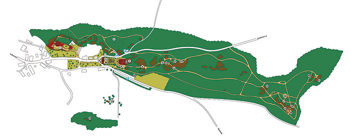 externer Link zum Plan des Felsengartens Sanspareil (PDF)