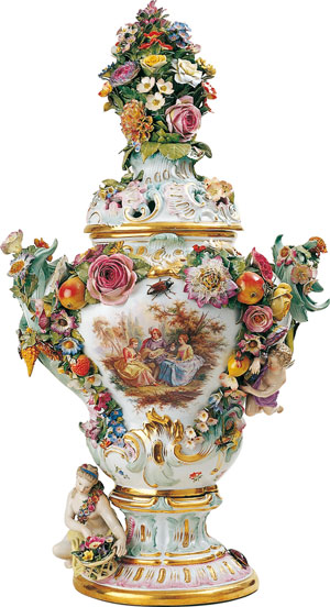 Bild: Potpourri-Vase, Meißen um 1878